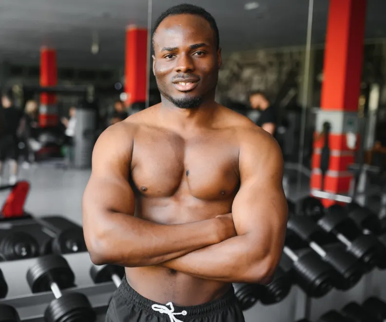 man on the gym